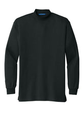 Interlock Knit Mock Turtleneck
